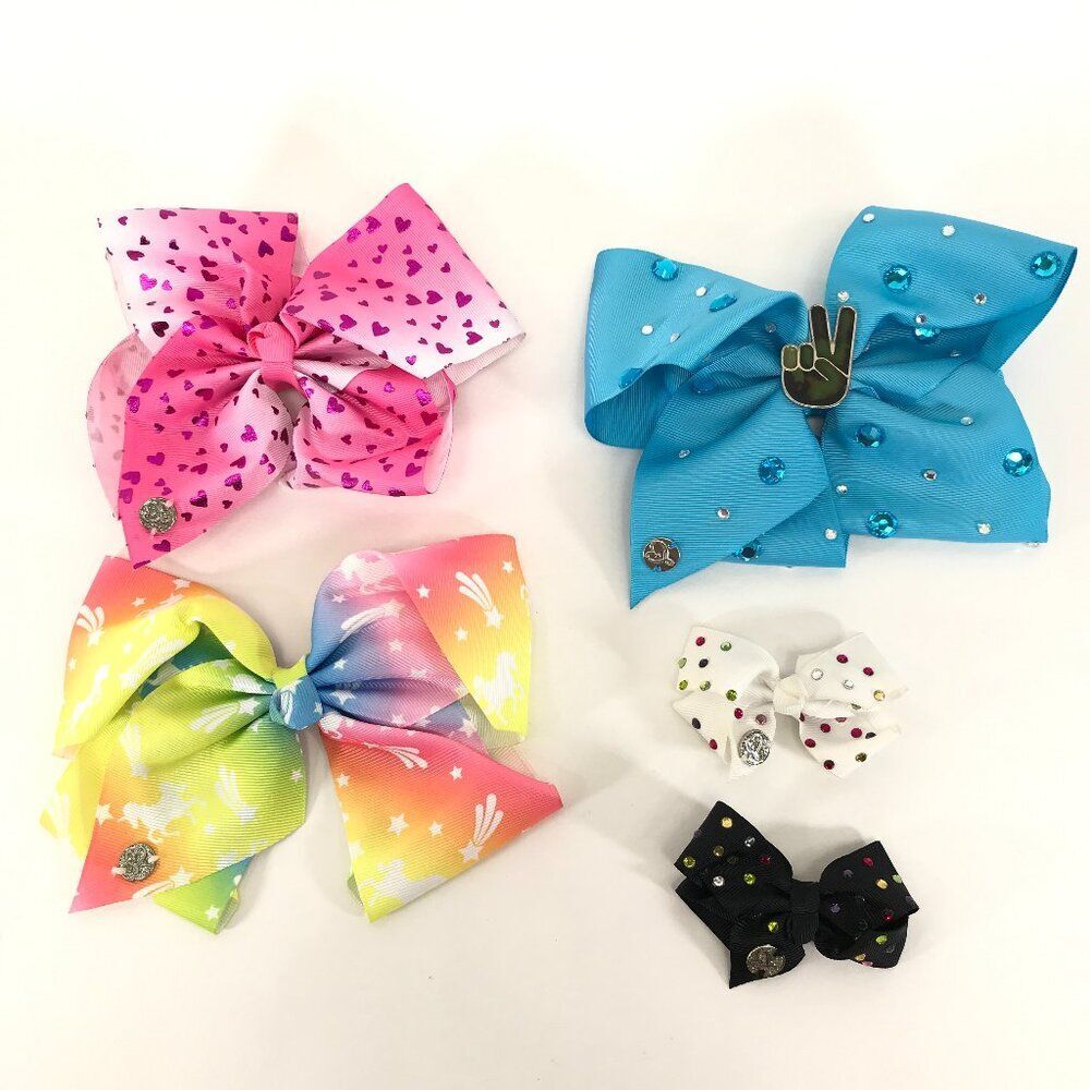 JoJo Siwa 5-Piece Hair Bow Set Girls Fashion Embellished Dress-up School Dance